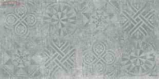 Плитка Idalgo Цемент серый декор структурная SR (59,9х120)